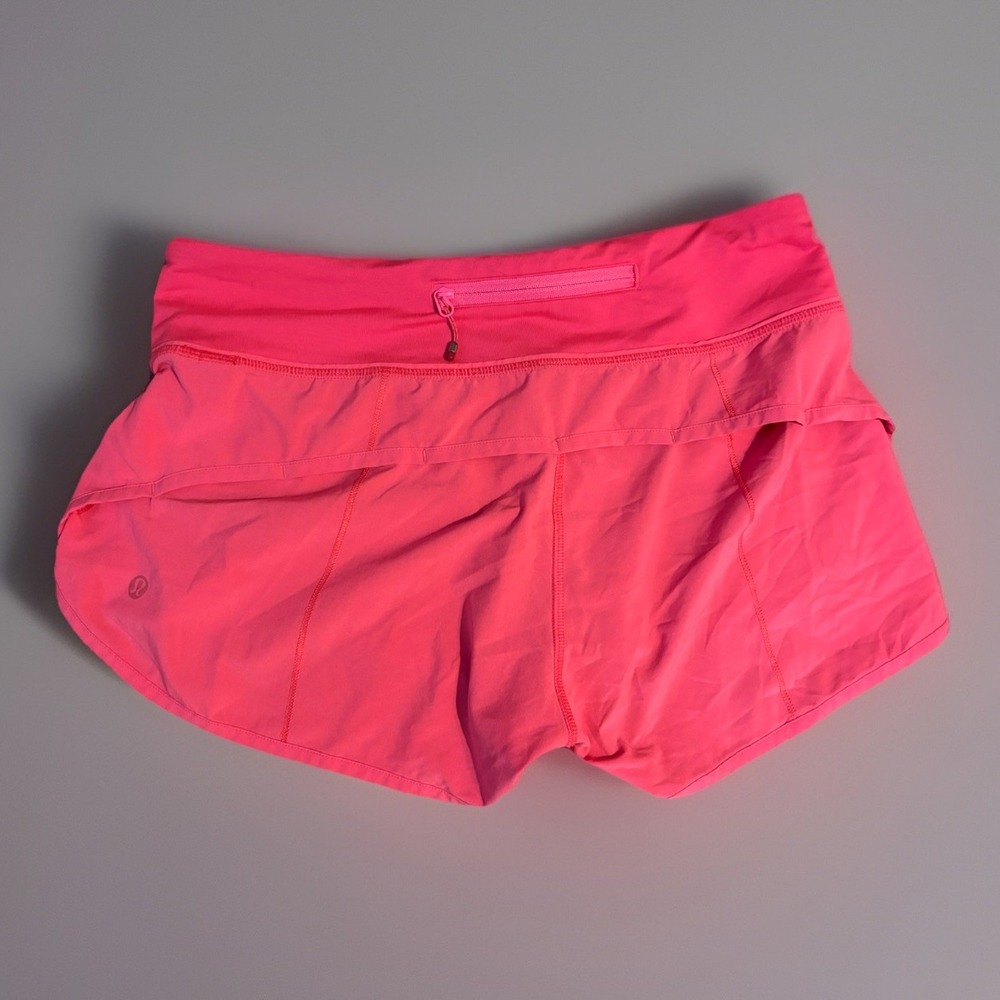 VTG Lululmon Hot Pink Sped Up Athletic Shorts -6
